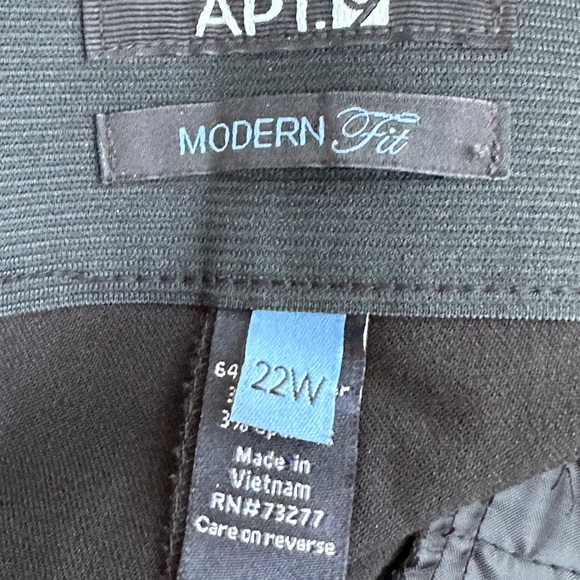 APT 9 Women’s black slacks NWT Size 22W Modern fit - Picture 11 of 15